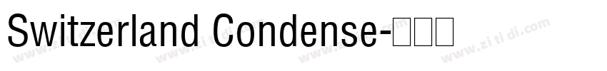 Switzerland Condense字体转换